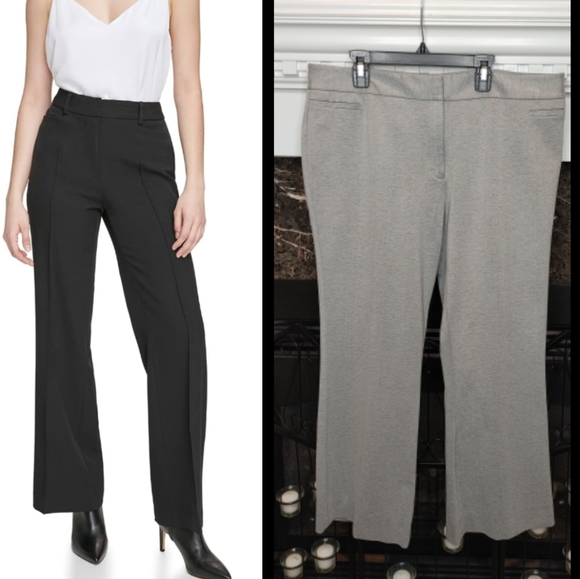 Calvin Klein Pants - Calvin Klein Women's Slim Front Pant, Gray 14